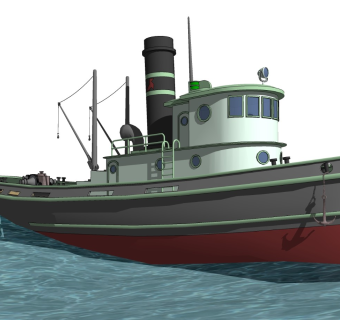 精细民用船只模型 游轮 货轮  (33)